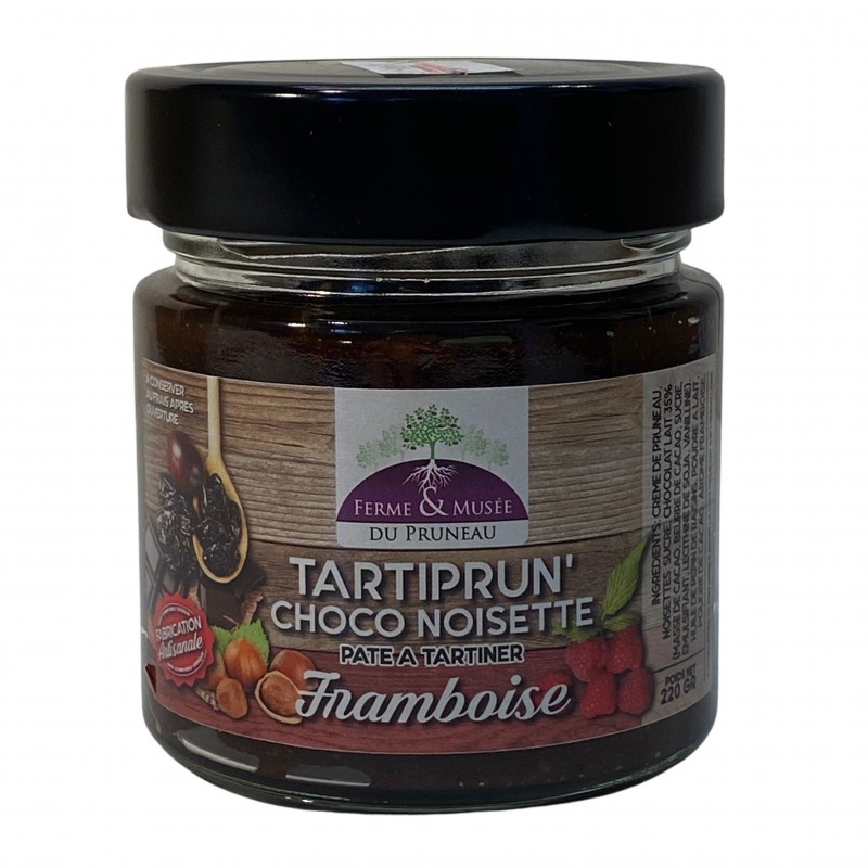 Pâte à tartiner : Tartiprun’choco Noisette Framboise