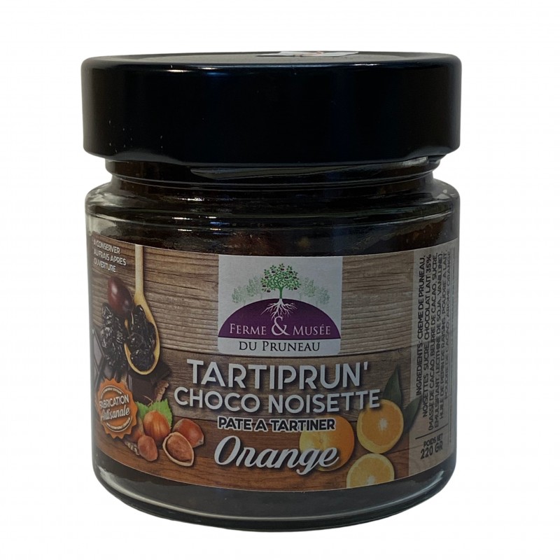 Pâte à tartiner : Tartiprun’choco Noisette Orange